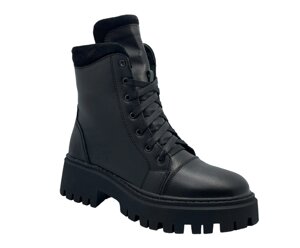 Зимові черевики жіночі JORDAN 6106M/34 Чорні 34 розмір