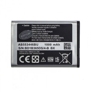 Акумулятор AB-553446BU для Samsung C5212, Li-ion, 3,7 В, 1000 мАч