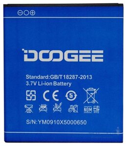 Акумулятор для Doogee X5, Li-Polymer, 3.85 B, 2400 мАг