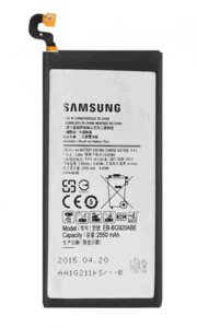 Акумулятор EB-BG920ABE для Samsung G920 Galaxy S6, Li-ion, 3,85 B, 2550 мАг