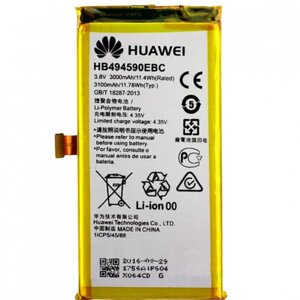 Акумулятор HB494590EBC для Huawei Honor 7, Li-Polymer, 3,8 В, 3000 мАг
