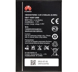 Акумулятор HB505076RBC, Huawei Y3 II, Li-ion, 3,8 В, 2100 мАг, Original