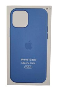 Чохол Silicone case iphone 12mini original color 11 - capri blue