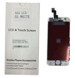 Дисплей для Iphone 5s, Iphone SE, з сенсорним екраном, з рамкою, ААА, Tianma, білий