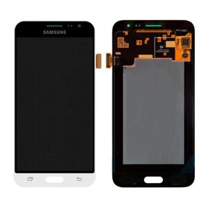 Дисплей для Samsung J320 Galaxy J3 (2016), білий, із сенсорним екраном, OLED)