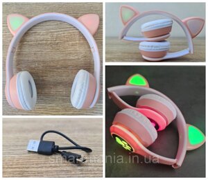 Бездротові навушники з вушками VIV 23M рожевий