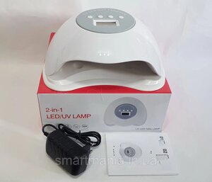 Лампа для манікюру та педикюру SUN 60W UV + LED на 2 руки