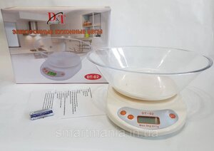 Ваги кухонні електронні з чашкою D&T DT-02 до 5 кг