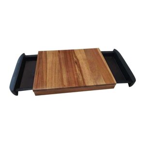 Дошка кухонна обробна з дерева з висувними скриньками Bergner 38*24.5*3,5см BG-4926
