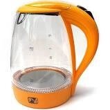 Електричний дисковий скляний чайник Promotec PM-810 електричний чайник помаранчевий