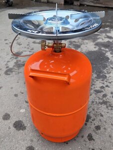 Газовий балон Eurofire 5 літрів газова конфорка, комплект кемпінговий газовий