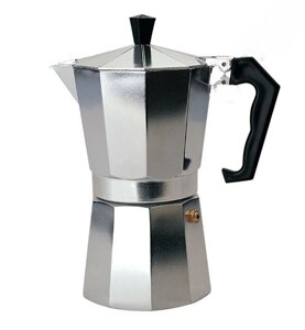 Гейзерна турка кавоварка для плити з алюмінію A-plus кавник гейзерного типу 450 мл на 9 чашок еспресо