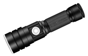 Кишеньковий ручний ліхтар RB-285 потужний яскравий акумуляторний ліхтарик із зумом XH P99 LED Type-C 18650