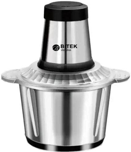 Подрібнювач кухонний BITEK BT-7019 блендер комбайн з чашею з нержавіючої сталі чоппер 2 л 1000 Вт