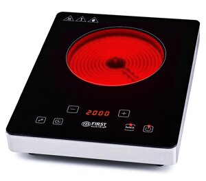 Плита одноконфоркова інфрачервона FIRST FA-5096-8 кухонна настільна з таймером