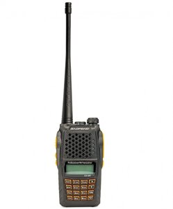 Рація професійна дводіапазонна Baofeng UV-6R портативна з вбудованим FM радіоприймачем чорна
