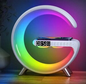 Світильник з бездротовою зарядкою 15W для телефону G11 колонка Bluetooth радіо RGB-підсвічування