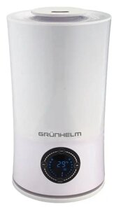 Ультразвуковий зволожувач повітря Grunhelm GHF-20LED прилад для зволоження у квартиру офіс LED дисплей 25 Вт