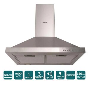 Витяжка кухонна Ventolux Lazio 60 Inox (1000) неіржавка сталь