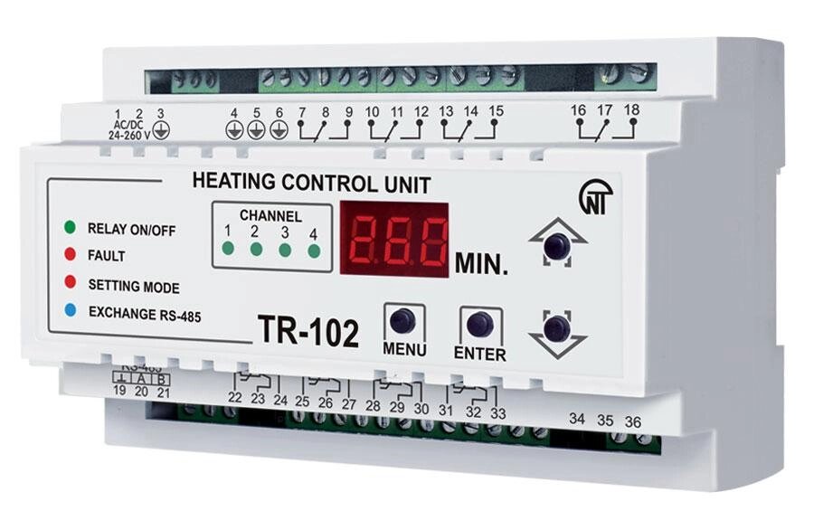 Блок управління опаленням ТР-102 від компанії Метролог Пром - фото 1