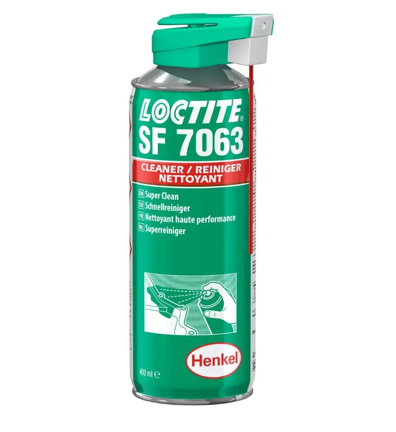 Loctite 7063 очищувач і знежирюючий засіб для поверхонь деталей або 400 мл від компанії Метролог Пром - фото 1