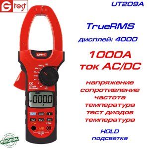 UT209A, 1000A AC/DC, струмовимірювальні кліщі, з функцією мультиметра в Києві от компании Метролог Пром