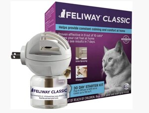 Феромон Фелівей Класик Ceva Feliway Сlassic антистрес для котів і кішок, дифузор зі змінним блоком 48 мл