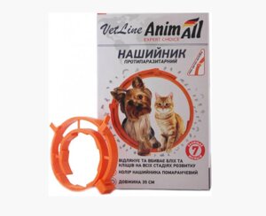 Нашийник від бліх та кліщів Animall Vetline для маленьких собак і кішок на 7 місяців, 35 см