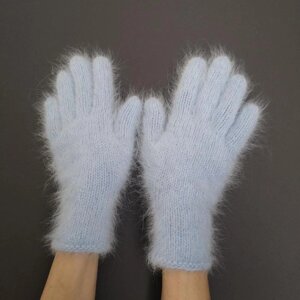 Перчатки рукавички жіночі 100% Ангора. Є кольори.