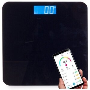 Аналітичні ваги для ванної 180 кг скляний РК-дисплей