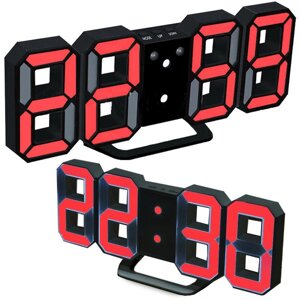 Годинник будильник світлодіодний електронний термометр із будильником