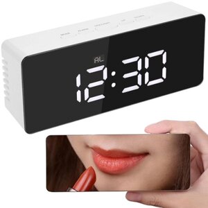 Годинник будильник термометр дзеркало LED будильник дата 4в1