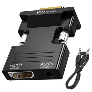 D-sub аудіоконвертер адаптер від hdmi до vga