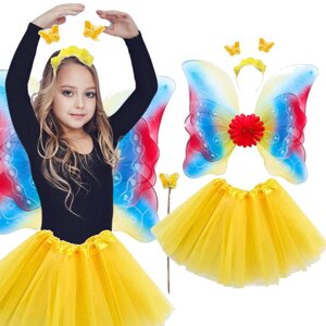 Дитячий костюм метелик 4в1 веселка WKS PARTY KW-308002_JASNY