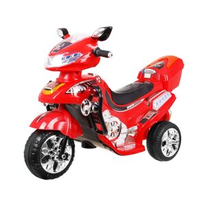 Дитячий мотоцикл на акумуляторі F928, Червоний + Багажник + Фари + Звуковий сигнал + Мелодії