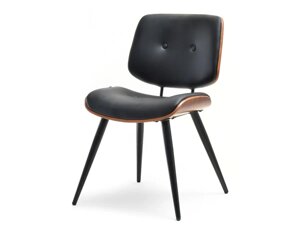 Дизайнерський генний дерев'яний стілець для лофту у вінтажному стилі структура чорний-горіх