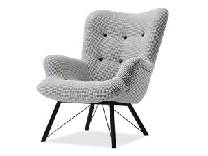 Дизайнерське крісло dalton houndschool, зручна підтримка на чорній металевій ніжці