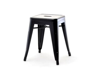 Дизайнський металевий стілець для промислової кухні alfredo 3 чорний