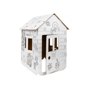 Будиночок XXL з машинкою 3D-розмальовкою для дітей