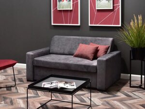 Двомісний розкладний диван американський мило графіт для невеликої вітальні