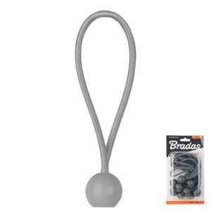 Еластичний гумовий шнур з м'ячем, 15см, 10шт, bungee CORD BALL, BCB-0515GY-B
