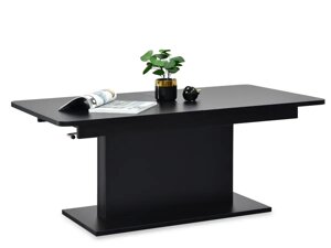 Елегантний стіл presto black mat table стіл для вітальні, розширюваний і підіймальний
