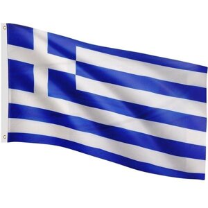 Флаг греції, грічний, 120х80 см, на мачте, греція