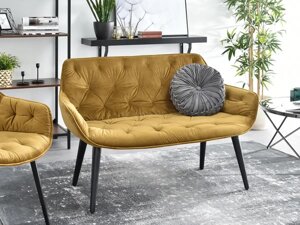 Гламурний диван idil gold velvet для невеликої вітальні