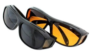 Hd vision чорні + жовті окуляри AG177B