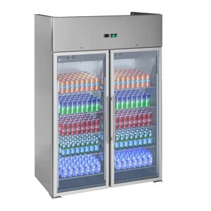 Холодильник - 984 l - скляні двері - подвійний Royal Catering EX10010920 холодильники