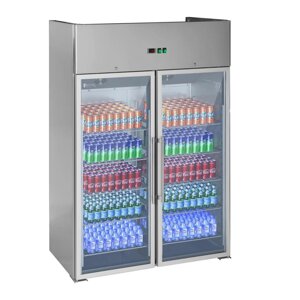 Холодильник - 984 l - скляні двері - подвійний Royal Catering