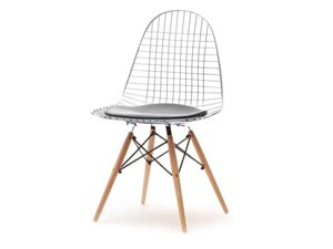 Хромований стілець для сучасної їдальні mpc wire дерево хром