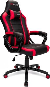 Ігрове комп'ютерне крісло Pro-Gamer ATILLA Червоне з Чорним