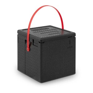 Ізольований контейнер для піци - 8 коробки - червона смуга Cambro